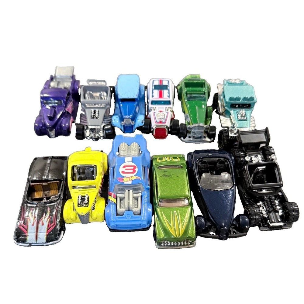 Hot Wheels Custom Hot Rod Lot Diecast Vintage Lead Sled Coupe Rat Rod 11pc